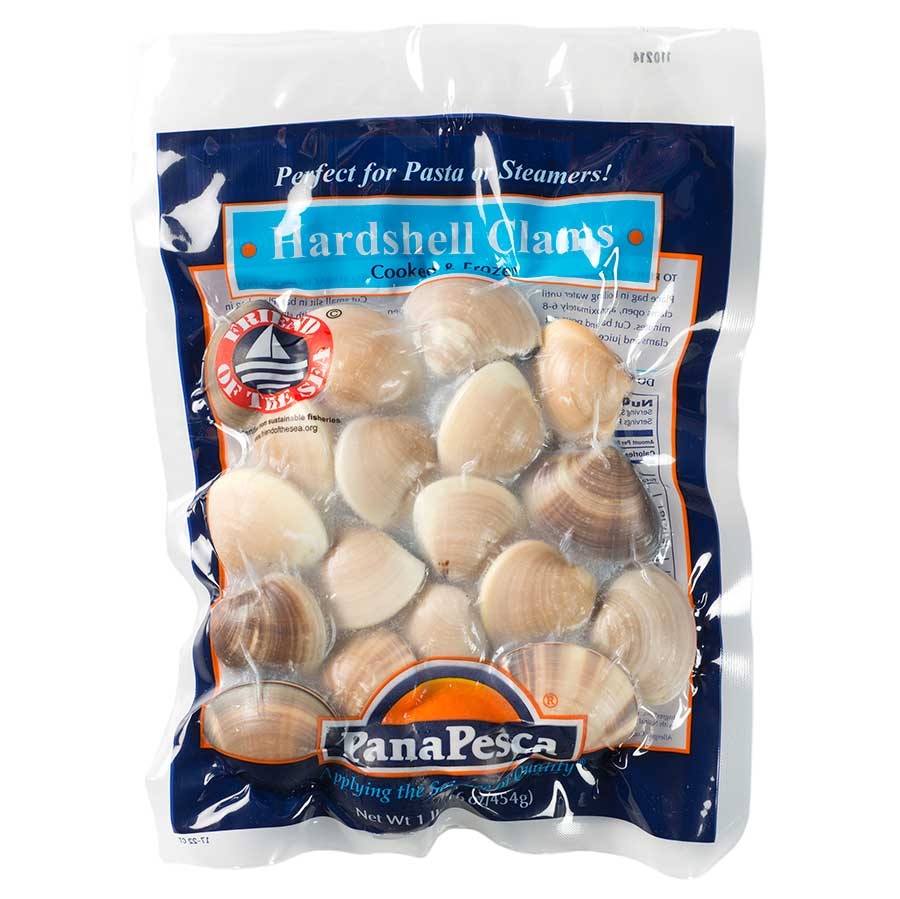 Pana Pesca Whole Shell Clam - 17/22 count per Pound, 1 Pound -- 10 per case.