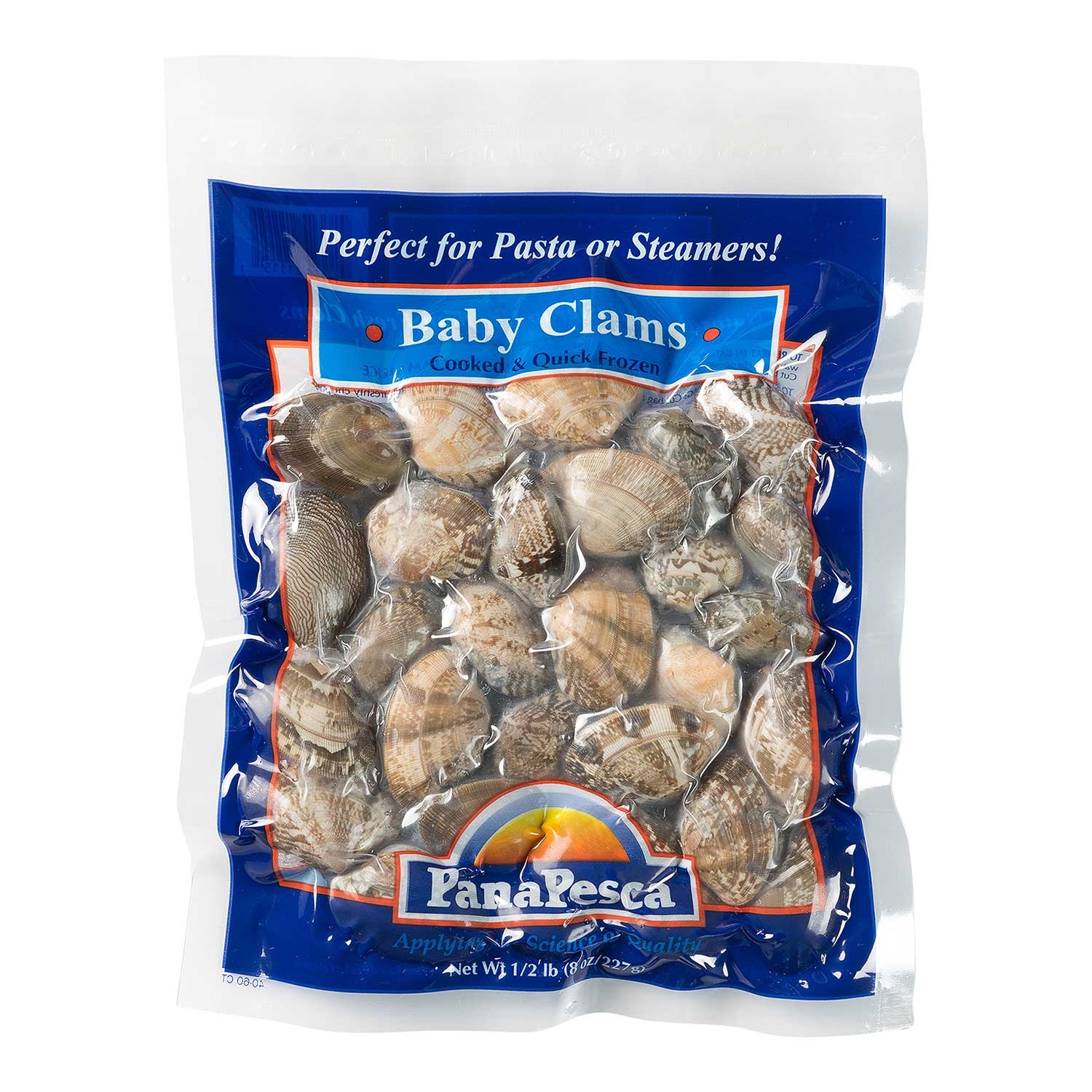 Pana Pesca Whole Shell Baby Clam, 8 Ounce -- 20 per case.