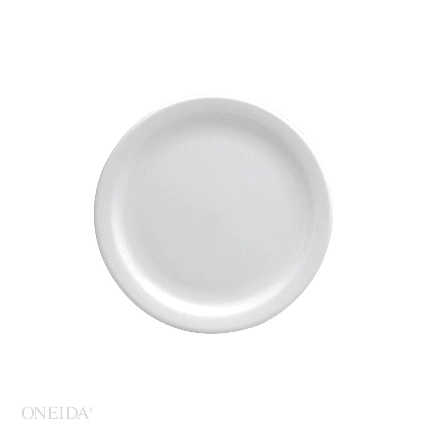 Buffalo Bright White Narrow Rim Undecorated Plate, 5 1/2 inch -- 36 per case.