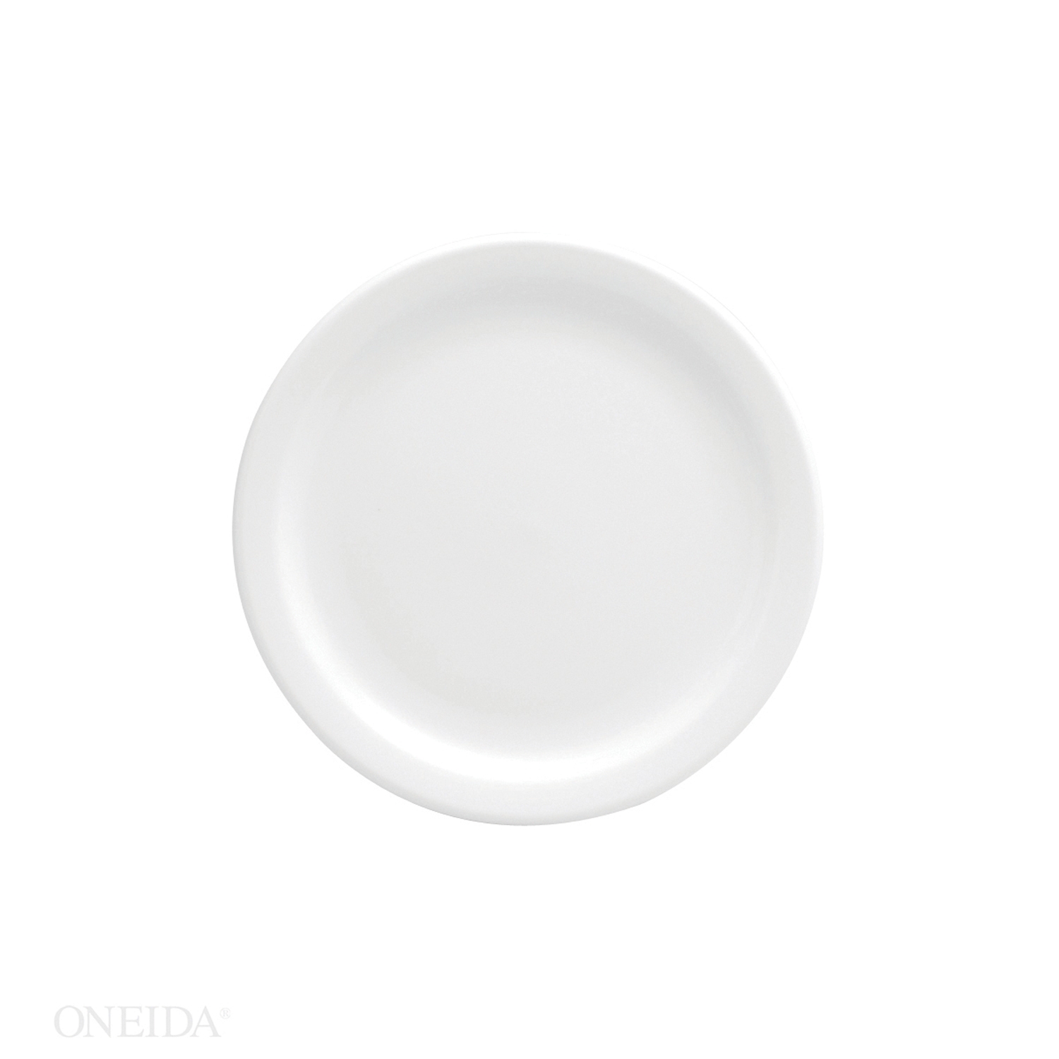 Buffalo Bright White Narrow Rim Plate, 9 1/2 inch -- 24 per case.