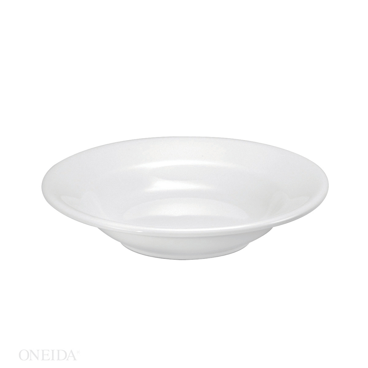 Buffalo Cream White Undecorated Rimmed Soup Bowl, 15 Ounce -- 24 per case.