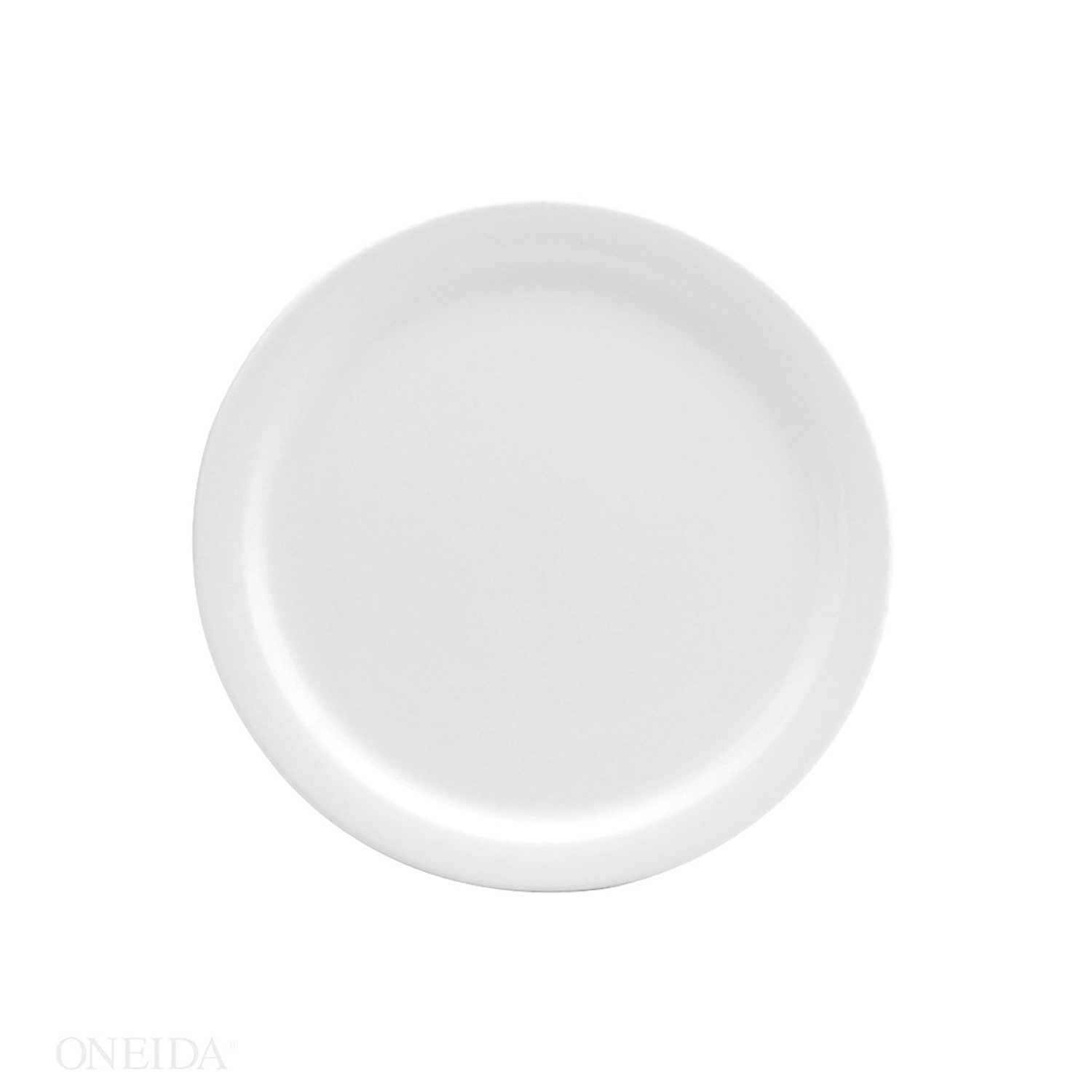 Buffalo Cream White Narrow Rim Plate, 7 1/2 inch -- 36 per case.