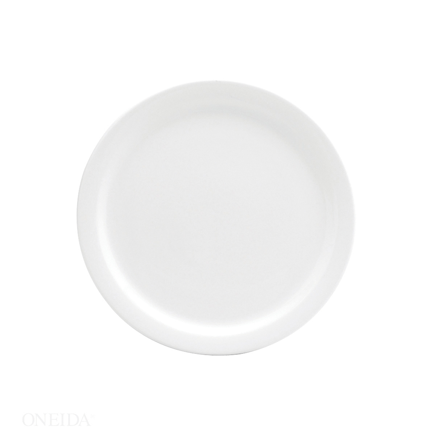 Buffalo Cream White Narrow Rim Plate, 9 1/2 inch -- 24 per case.