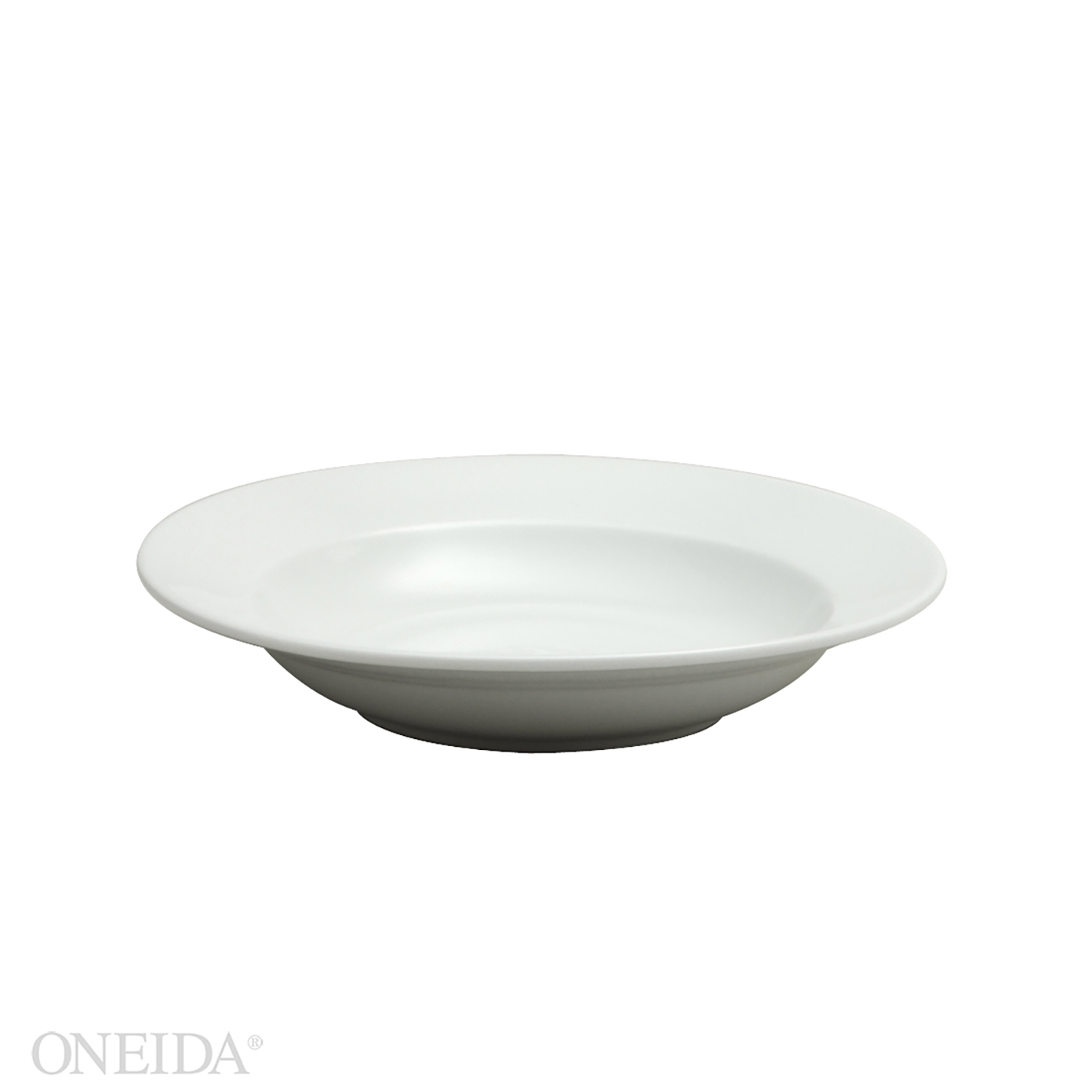 Buffalo Bright White Ware Rolled Edge Undecorated Rimmed Soup Bowl, 23.5 Ounce -- 24 per case.