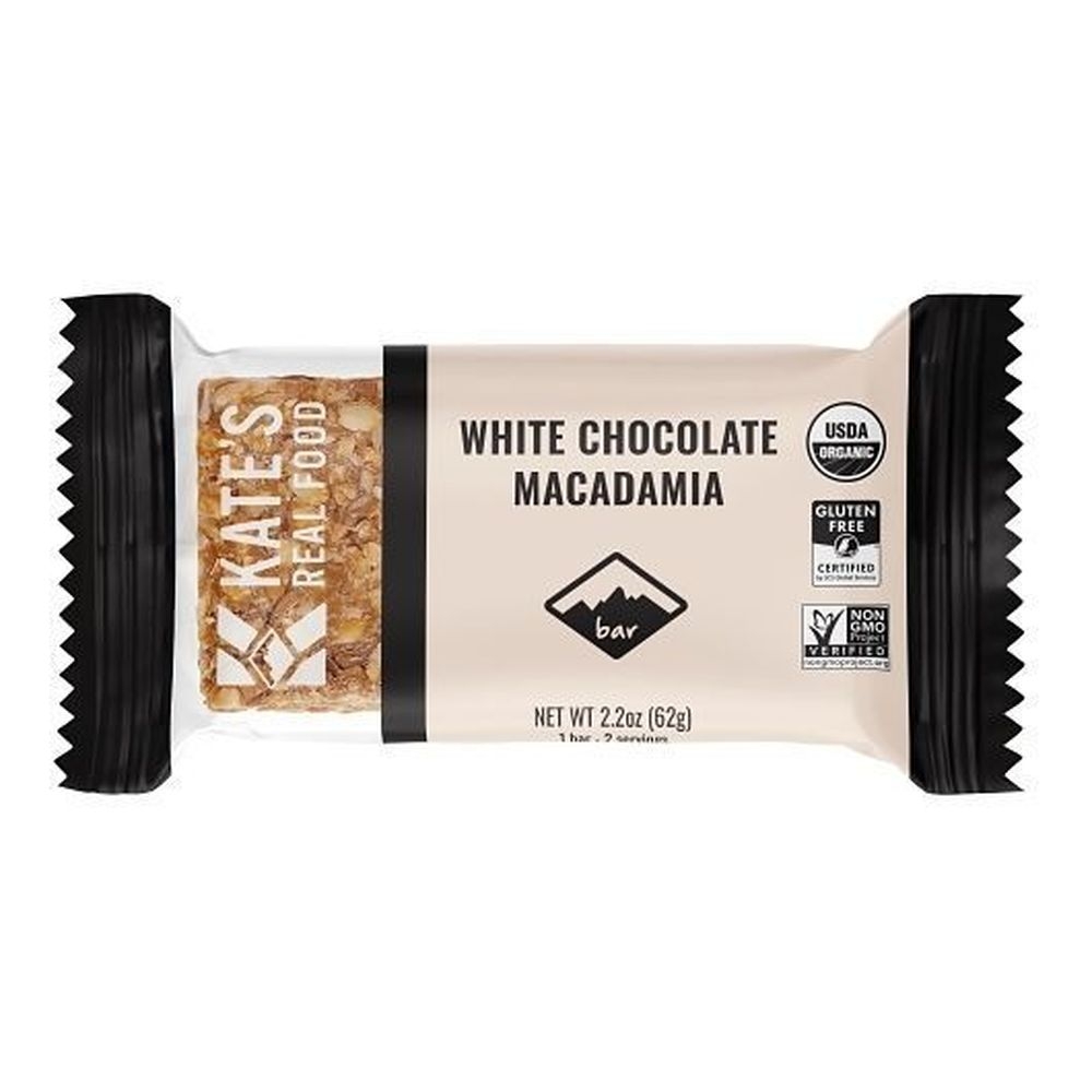 Kates Real Food White Chocolate Macadamia Nut, 2.2 Ounce -- 144 per case