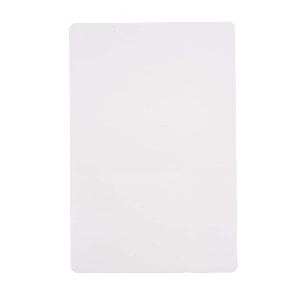 Tablecraft Polyethylene 12 x 18 inch White Flexible Cutting Mat, 6 count