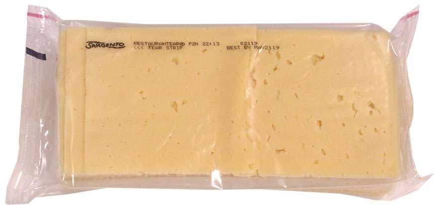 Sargento 3.5 inch Baby Swiss Sliced Cheese, 20 Ounce -- 9 per case