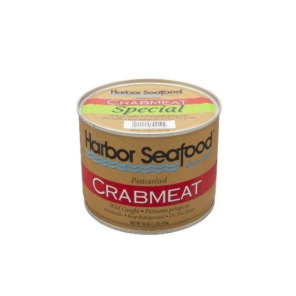 Harbor Seafood Pasteurized Cooked Imported Wild Blue Special Crabmeat, 16 Ounce -- 6 per case