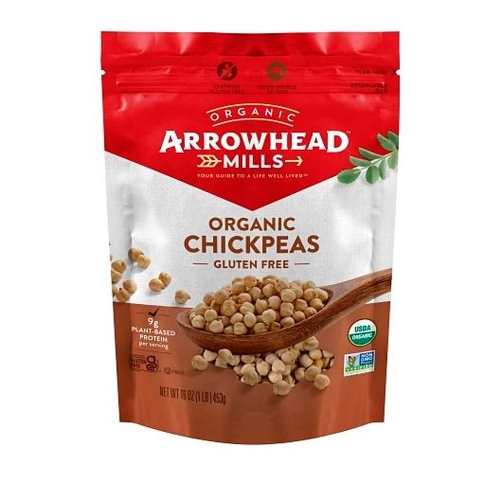Arrowhead Mills Organic Garbanzo Beans, 1 Pound -- 6 per case