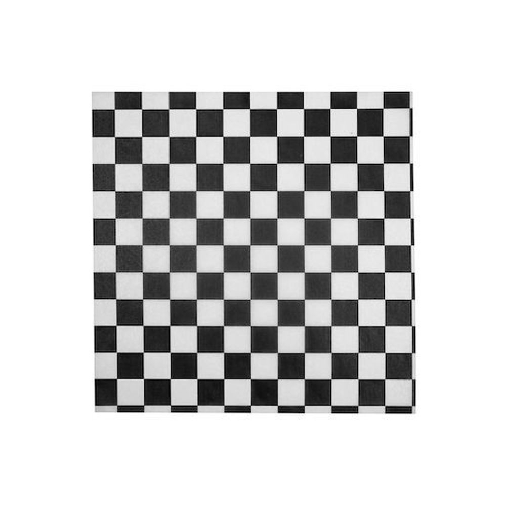 Durable Packaging Black Check Wax Sheets, 1000 count -- 2 per case