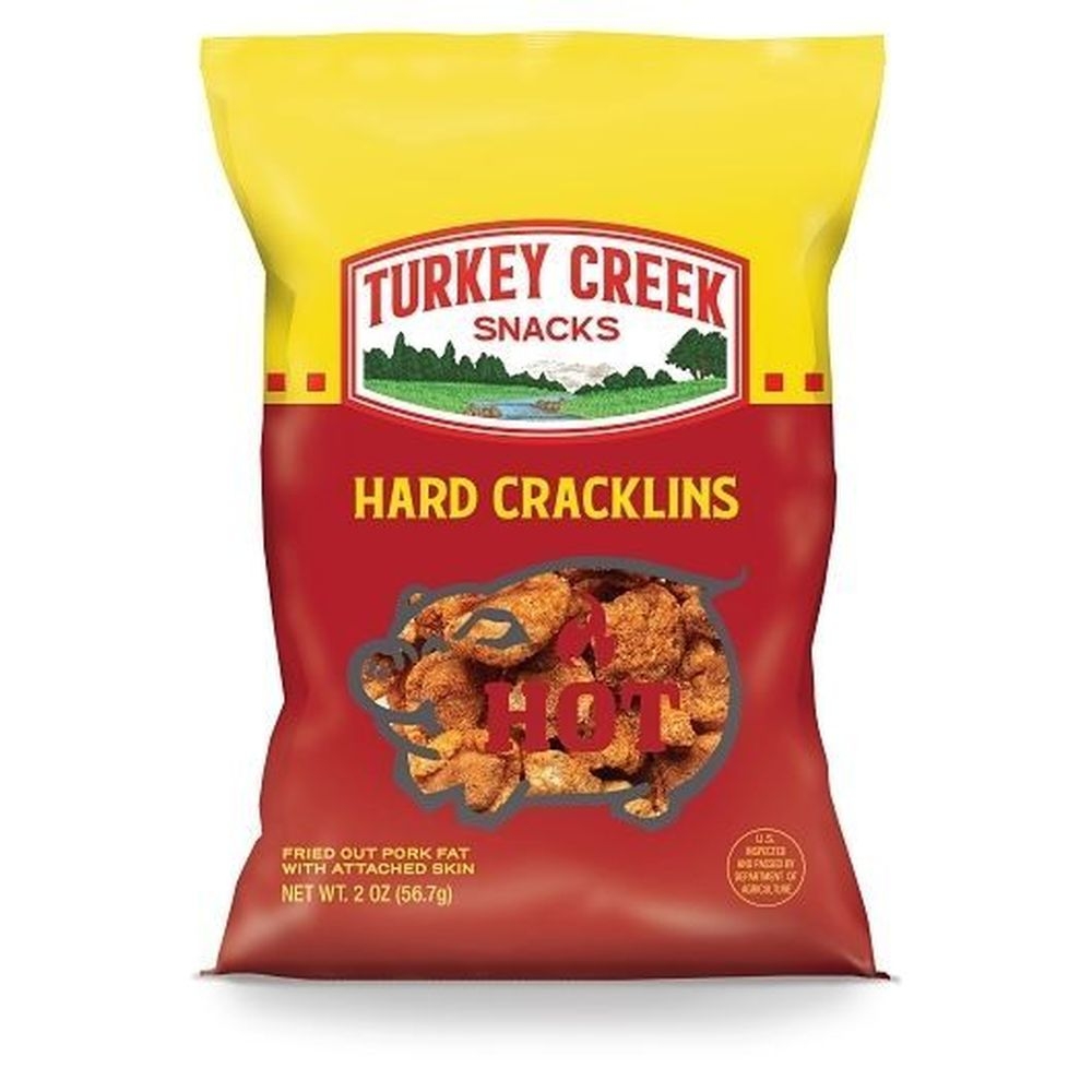 Turkey Creek Box Hot Hard Cracklins, 2 Ounce Box -- 12 per case