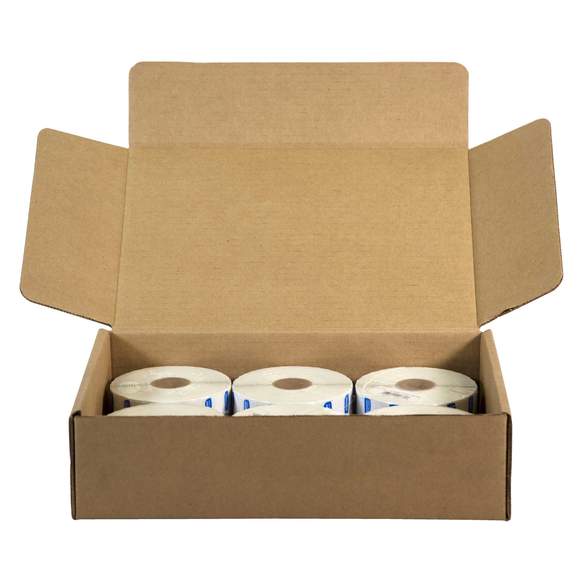 Daymark Trilingual Square Monday Removable Label -- 60 Rolls per case.