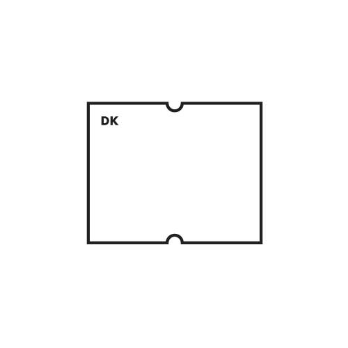 Daymark DuraMark DM4 2 Line White Date Coder Label - Wednesday -- 8 rolls per case.