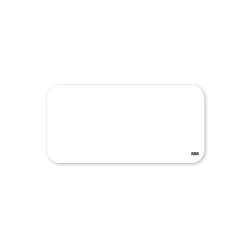 ACR by Daymark MoveMark White Blank Label, 1 x 2 inch - 1000 per roll -- 24 rolls per case.
