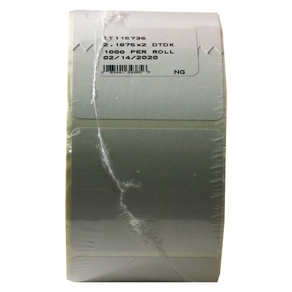 Daymark DuraMark Direct Thermal Permanent Adhesive Blank Printer Label, 1000 count - 24 per case