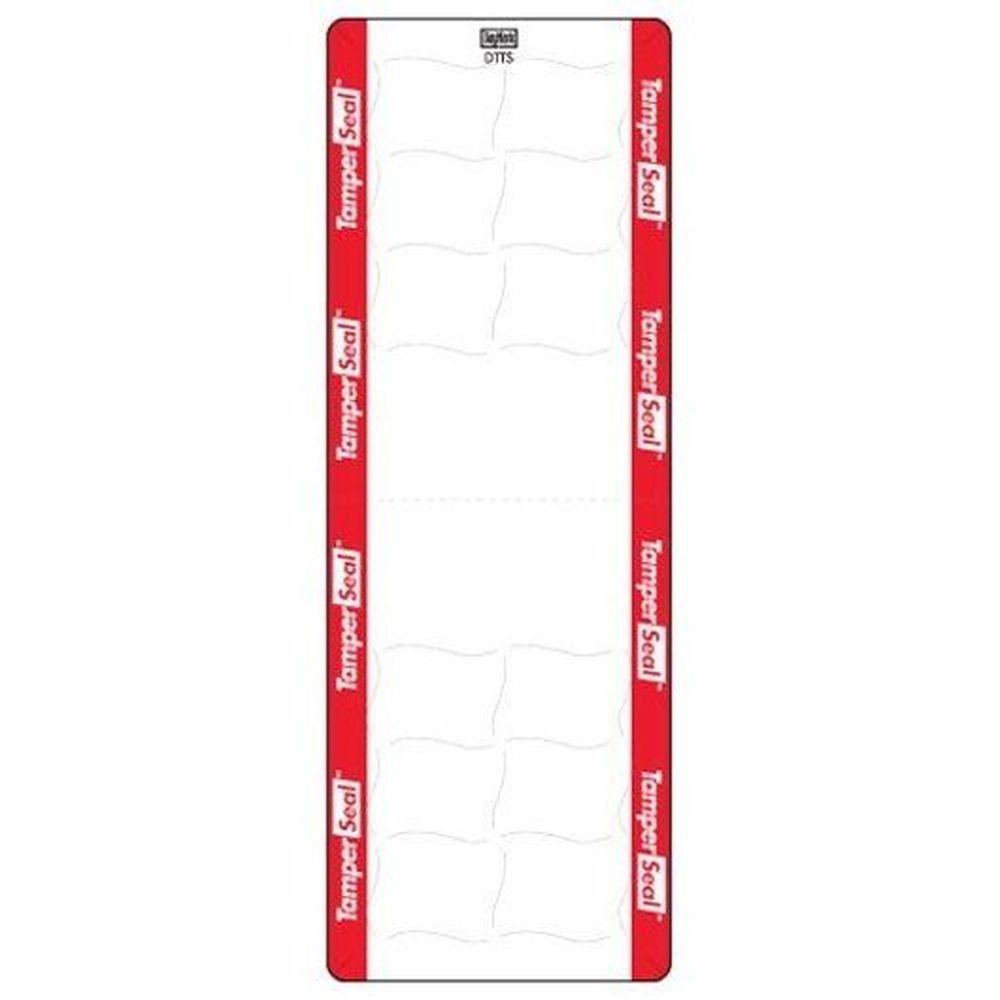 Daymark TamperSeal Two Color Rectangular Direct Thermal Label, 350 count - 24 per case