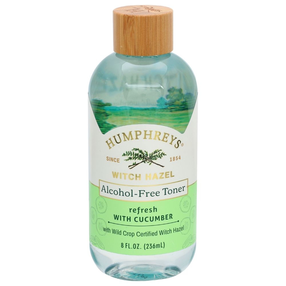 Humphreys Witch Hazel Alcohol Free Refresh with Cucumber Toner, 8 Ounce