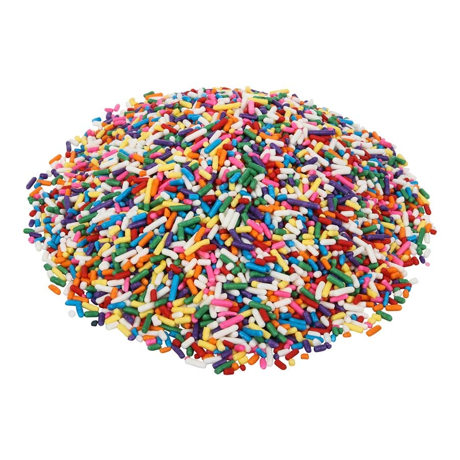 Sprinkle King Non Partially Hydrogenated Carnival Blend Decorettes, 30 Pound.