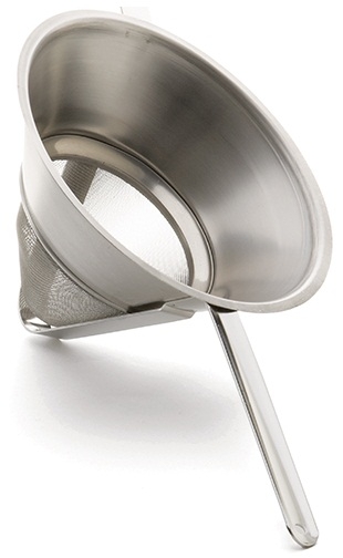 Tablecraft Stainless Steel Fine Mesh Bouillon Strainer, 2 Quart -- 6 Per Case