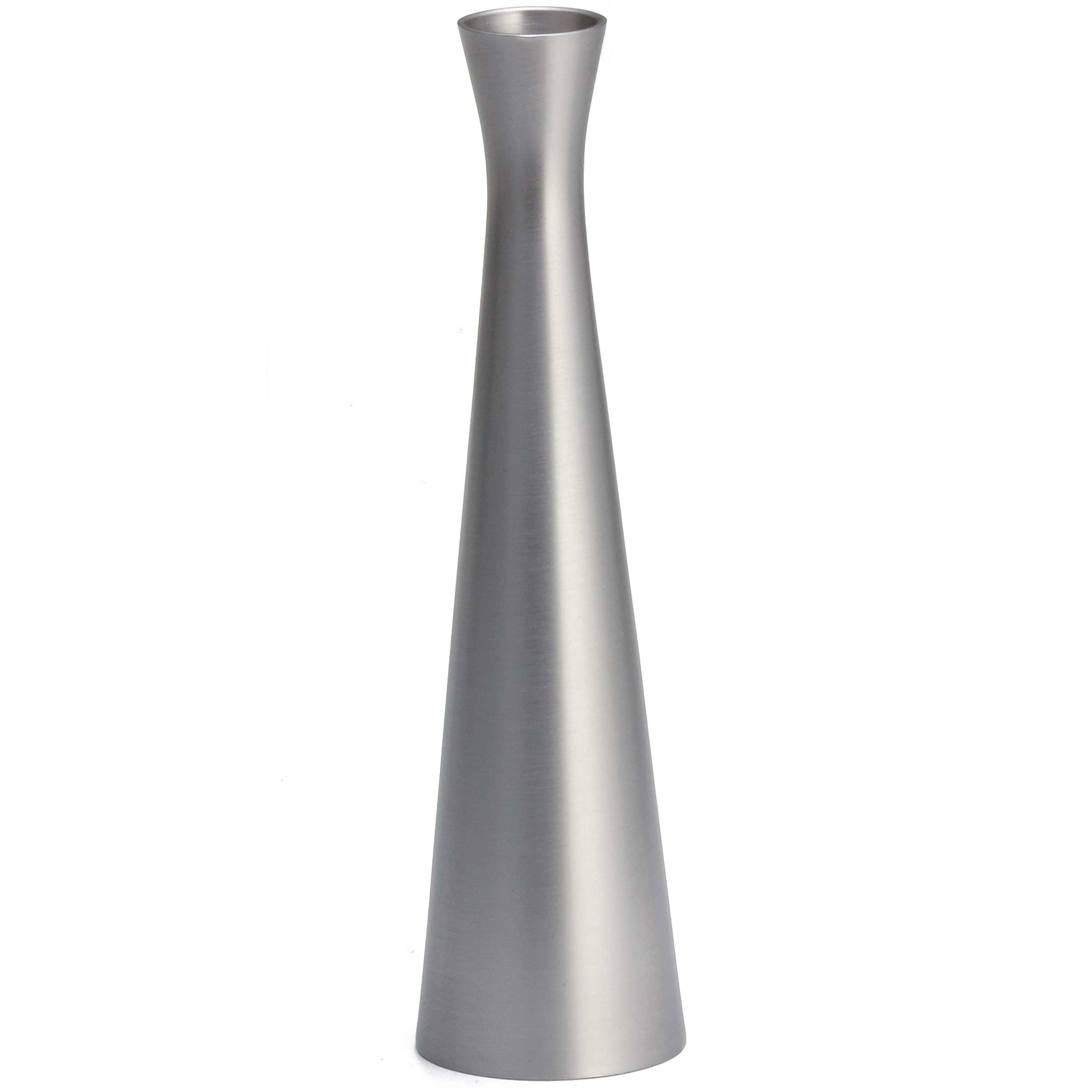 Tablecraft Stainless Steel Brushed Flower Vase, 6 1/2 inch.