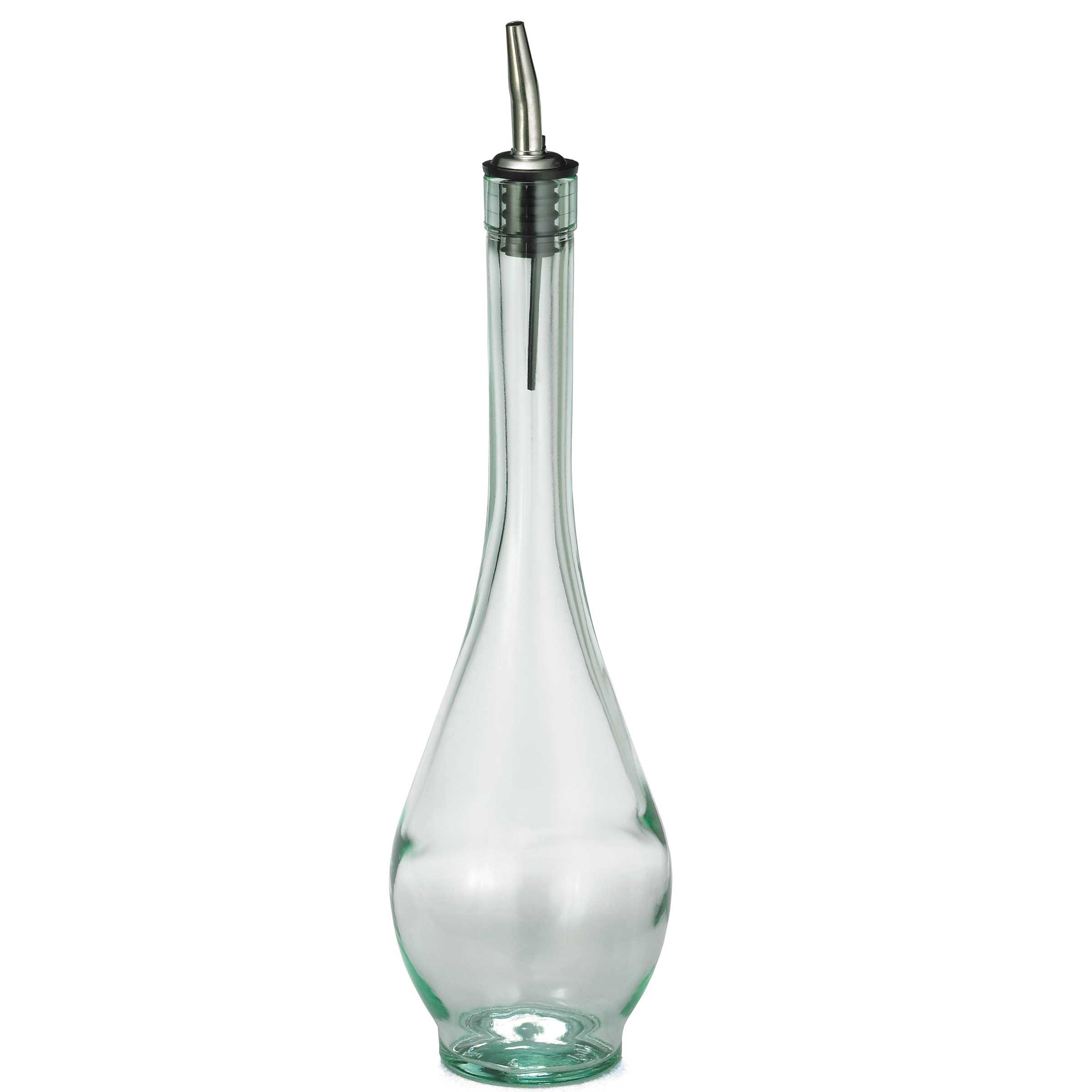 Tablecraft Siena Olive Oil Bottle with Stainless Steel Pourer, 16 Ounce -- 6 per case.