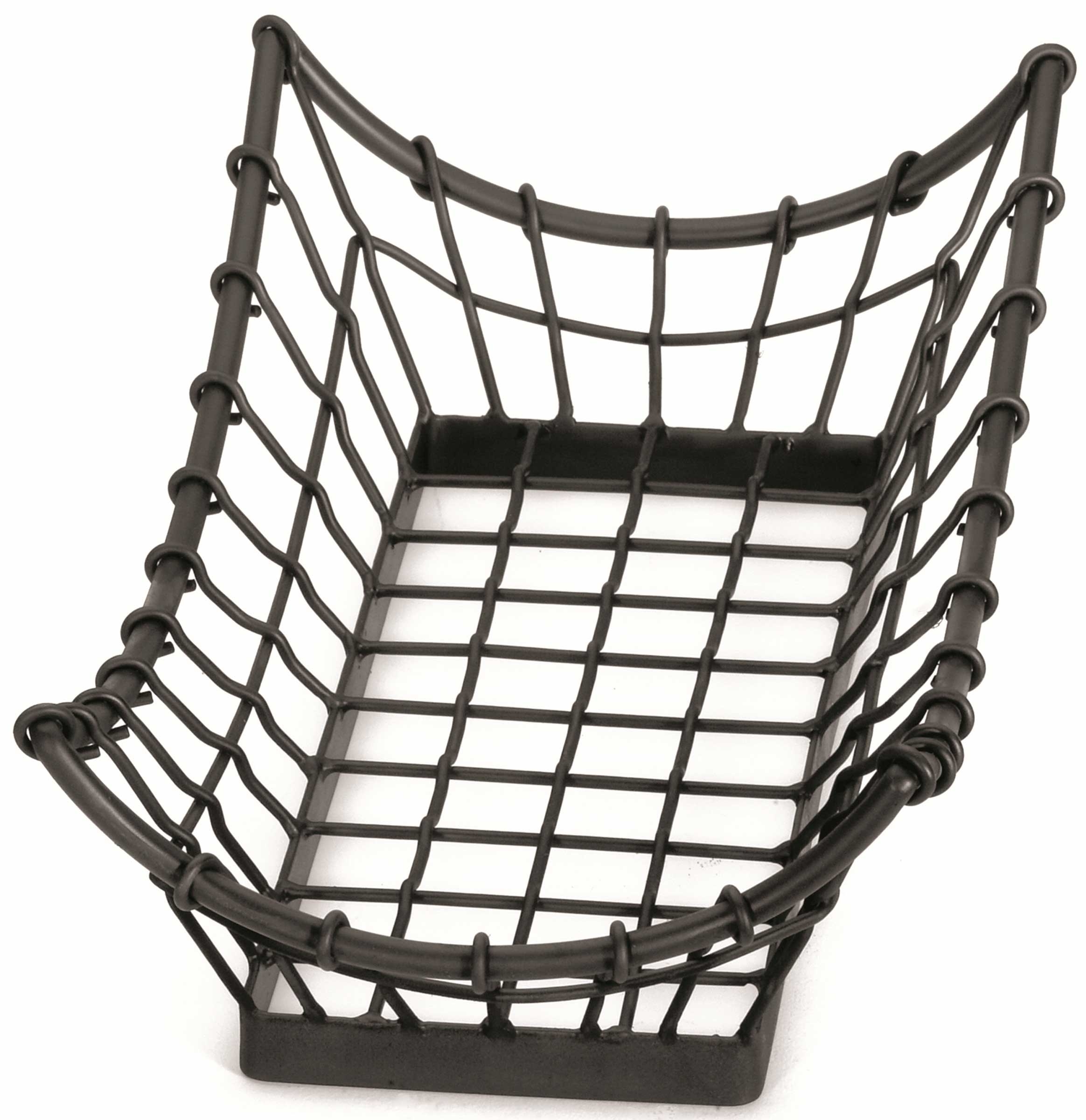 Tablecraft Black Rectangle Basket, 15 x 8 x 4.25 inch -- 4 per case