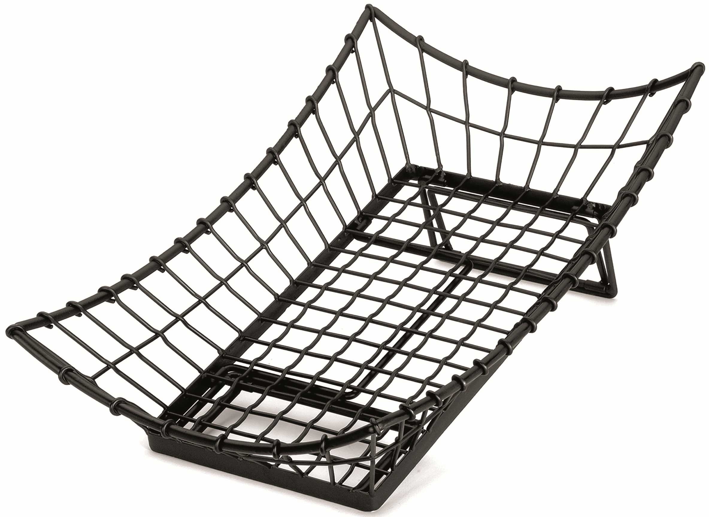 Tablecraft Black Rectangle Transformer Basket, 21 x 13 x 5.5 inch -- 4 per case