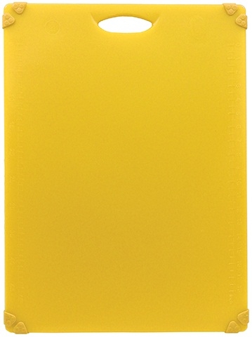 Tablecraft Grippy Yellow Cutting Board, 18 x 24 x 1/2 inch -- 6 per case