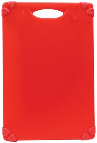 Tablecraft Grippy Red Cutting Board, 18 x 24 x 1/2 inch -- 6 per case