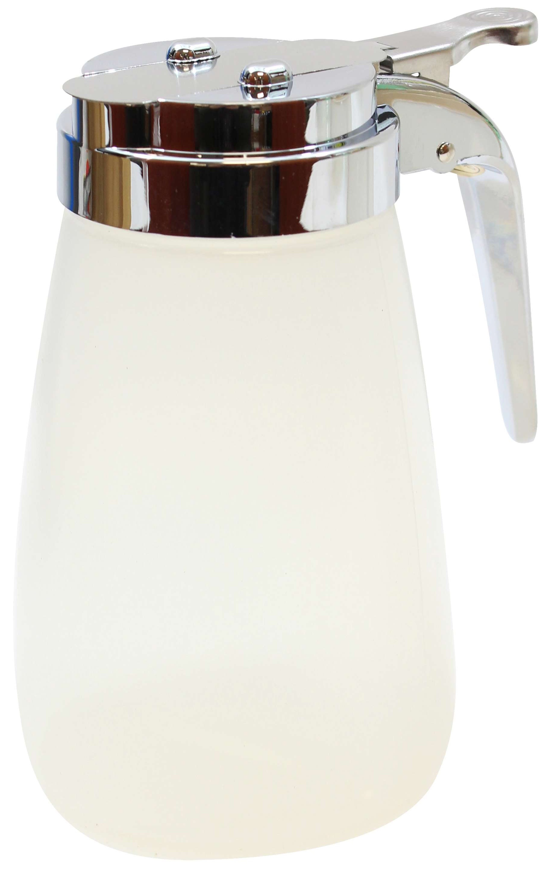 Tablecraft Polypropylene Modern Syrup Dispenser with Chrome Plated Metal Top, 10 Ounce -- 12 per case