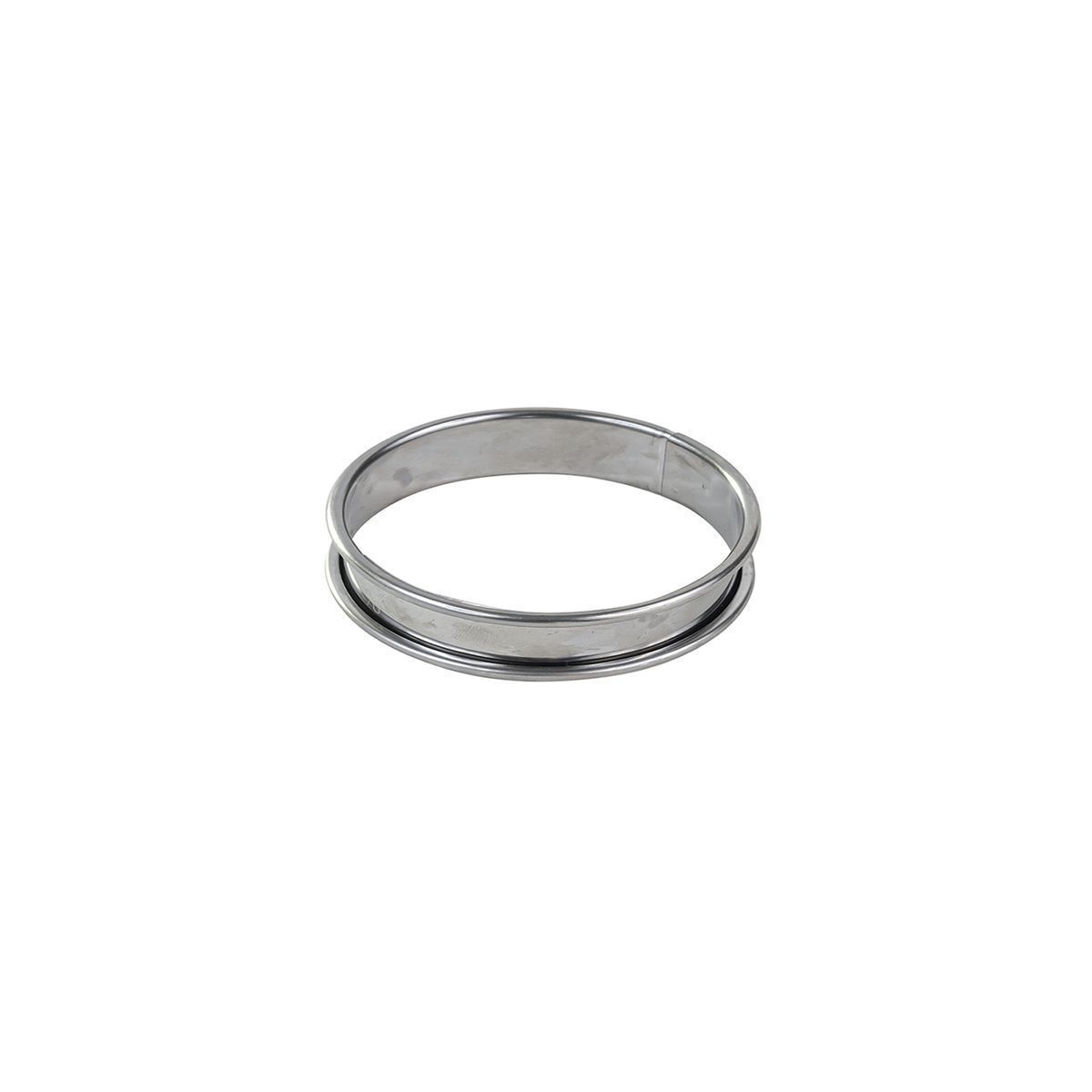 Gobel Stainless Steel Deep Tart Ring with Rolled Edges, 5.9 inch Diameter