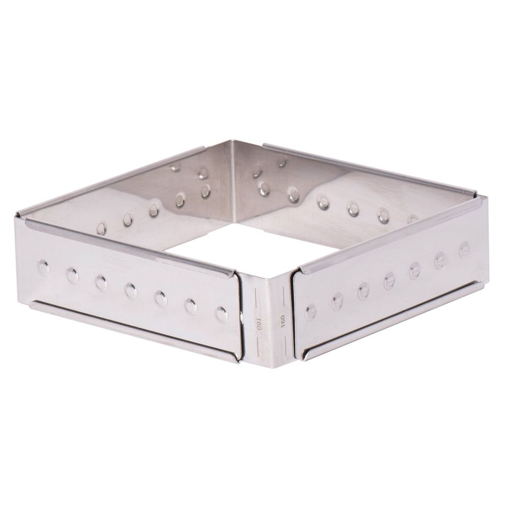 Gobel Stainless Steel Adjustable Extendable Cake Frame, 28 x 16 x 4,5 centimeter