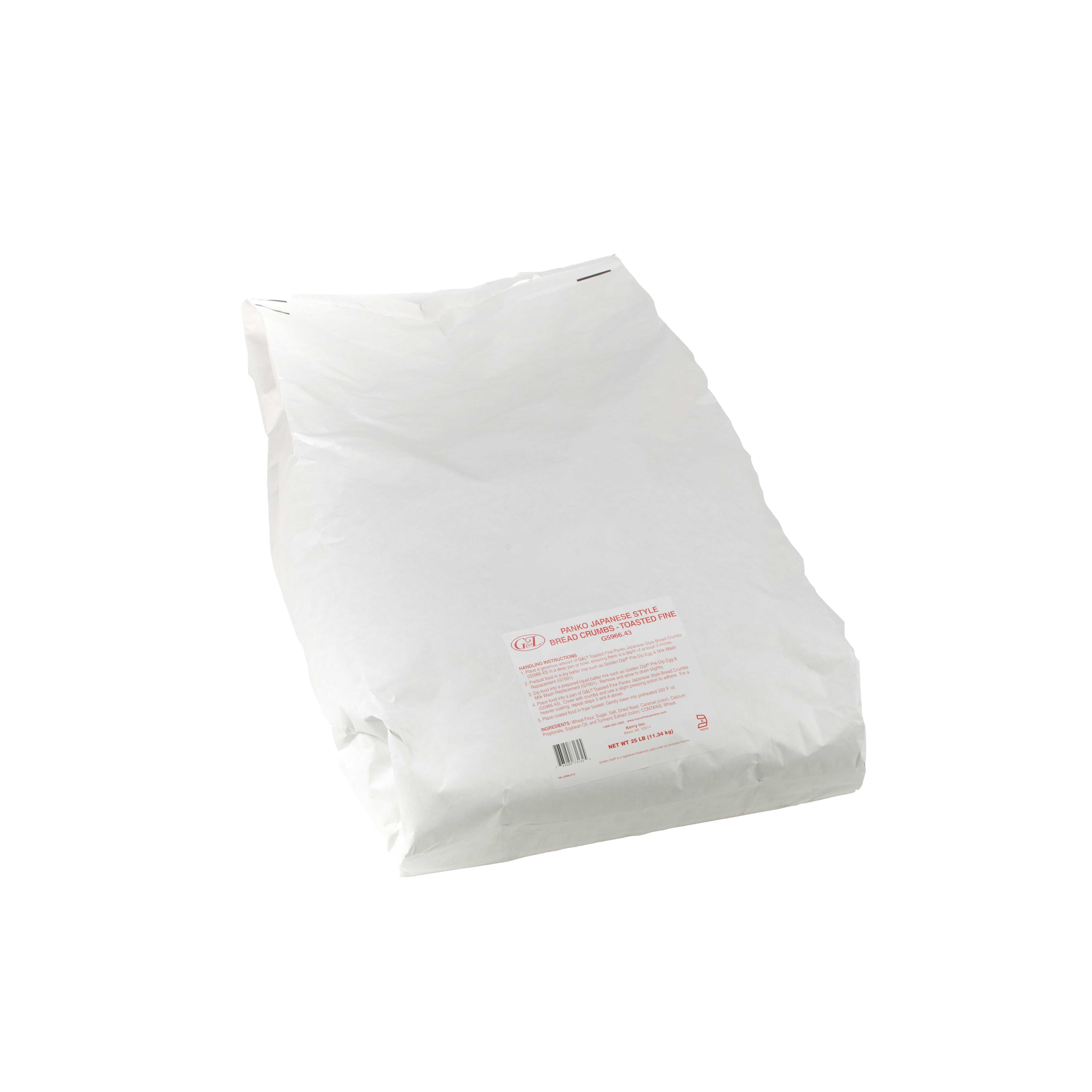 Golden Dipt G and L Toasted Panko Breading Crumb, 25 Pound.