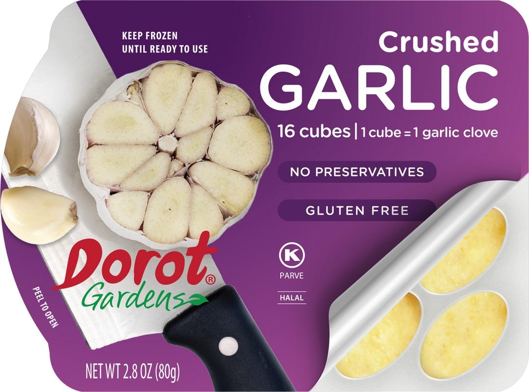 Dorot Crushed Garlic Ovals, 2.8 Ounce -- 16 per case
