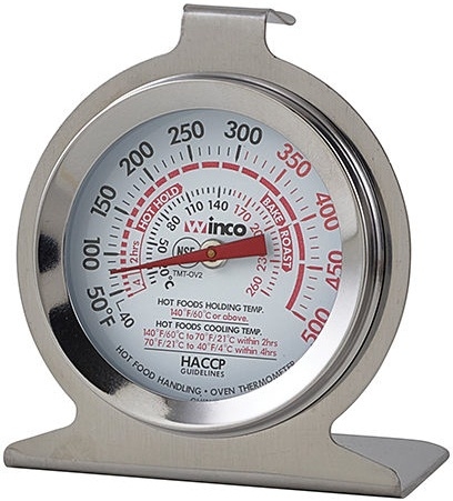 Winco 2 Dial Oven Thermometer -- 12 Per Case
