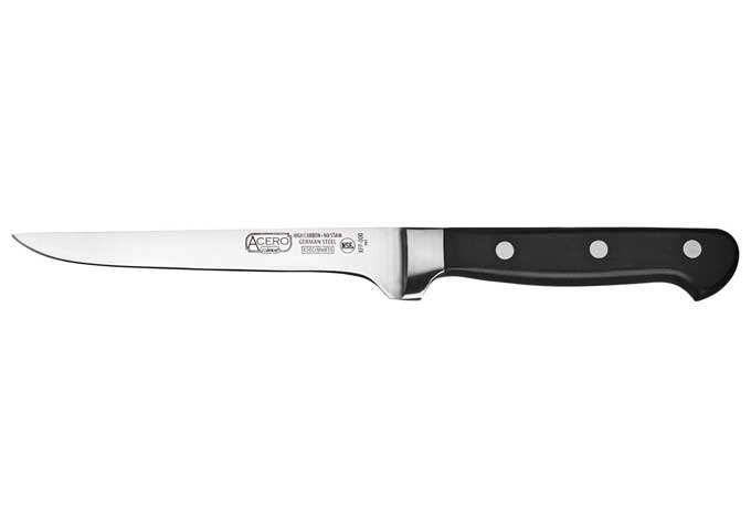 Winco Acero Triple Riveted Boning Knife, 6 inch Length Blade