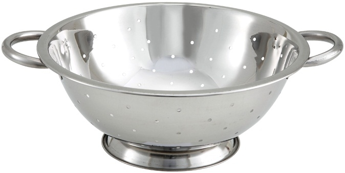 Winco Stainless Steel Colander, 3 Quart -- 12 Per Case