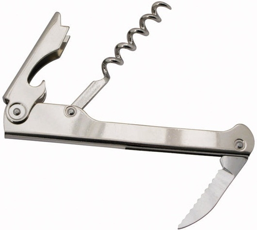 Winco Stainless Steel Economy Waiters Cork Screw -- 12 Per Case