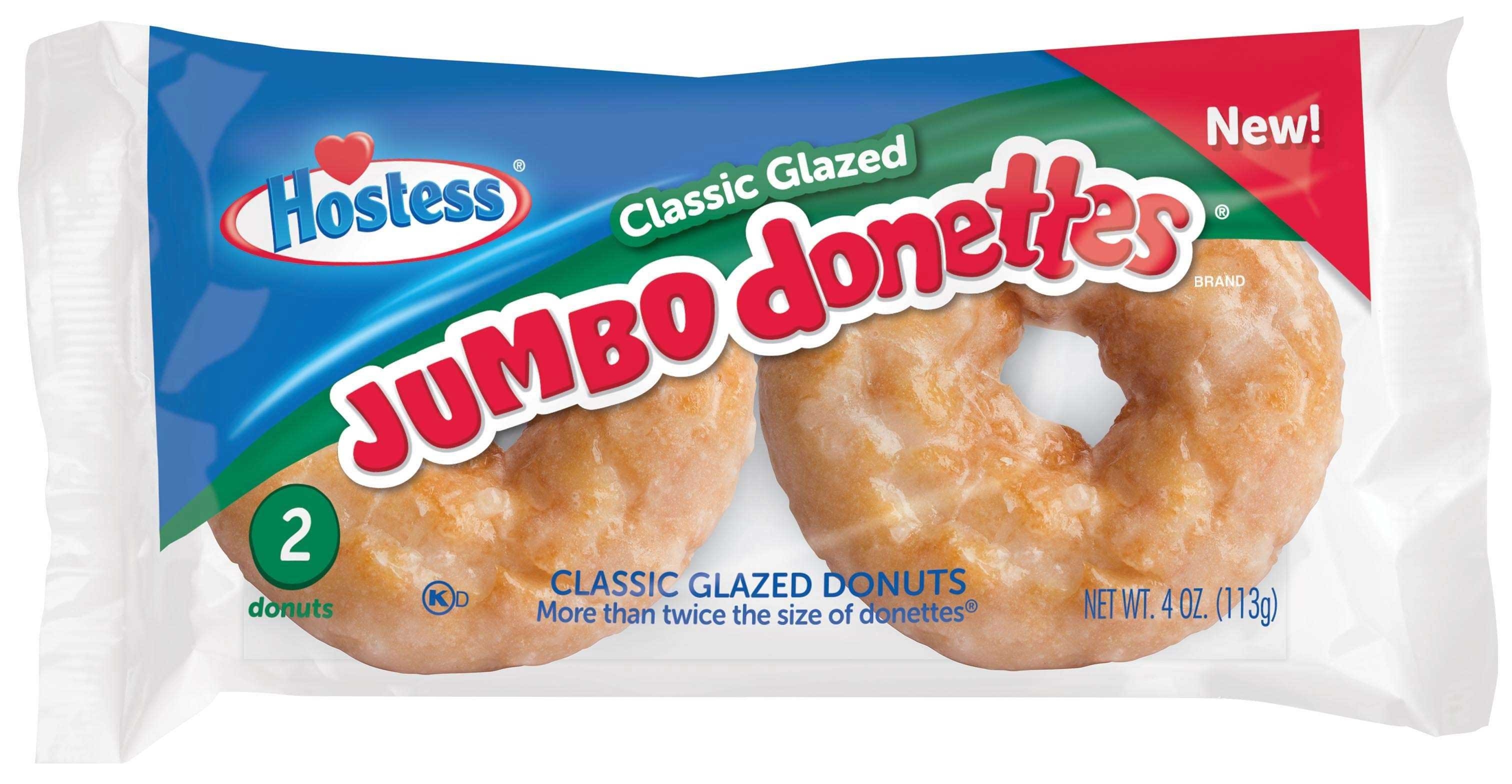 Hostess Glazed Jumbo Donuts, 4 Ounce -- 36 per case