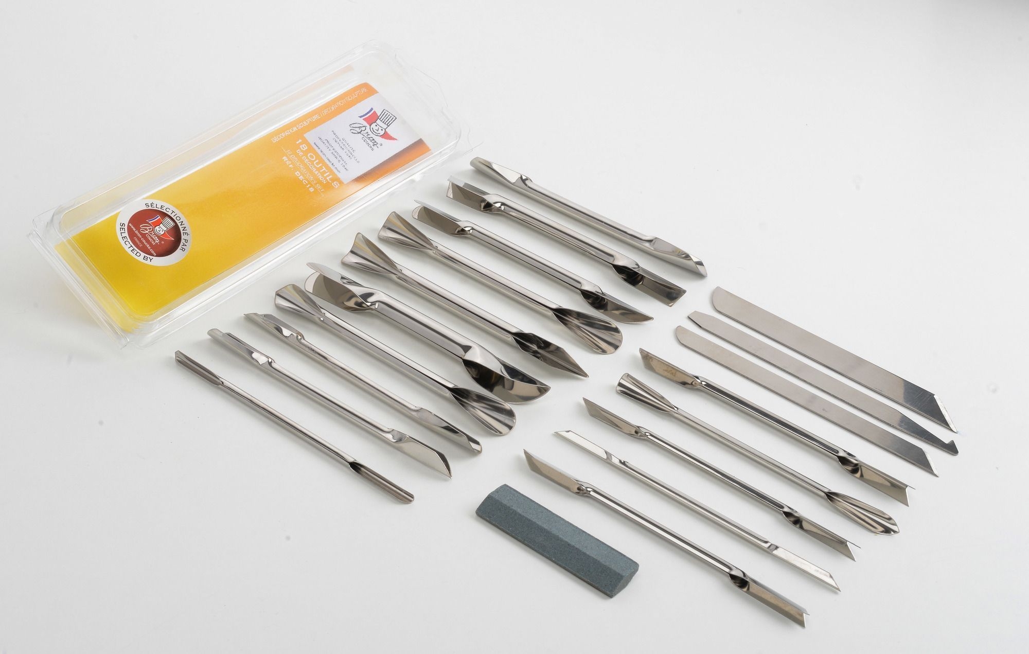 Louis Tellier Fruit and Vegetable Carving Decoration Tool Set, 8.1 x 3 x 1.2 inch