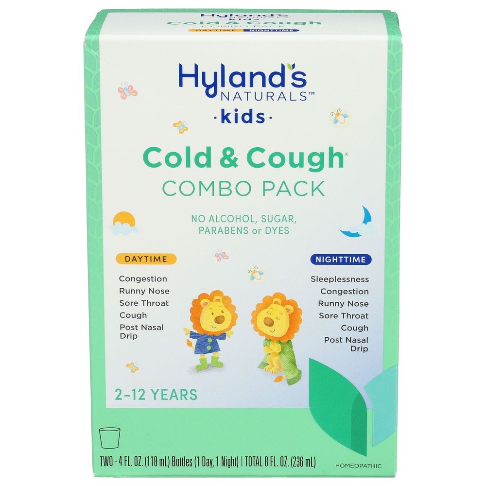Hylands Naturals Kids Day and Night Cold and Cough Combo Pack, 8 Ounce