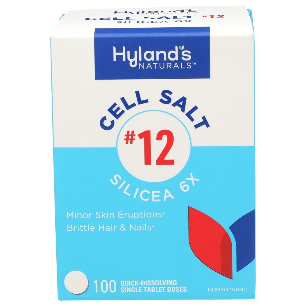 Hylands Naturals Number 12 Silicea 6X Cell Salt Tablets, 100 count