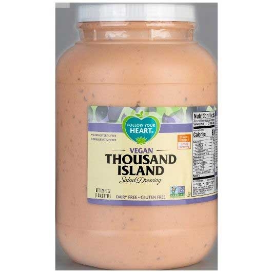 Follow Your Heart Vegan Thousand Island Salad Dressing, 1 Gallon -- 4 per case