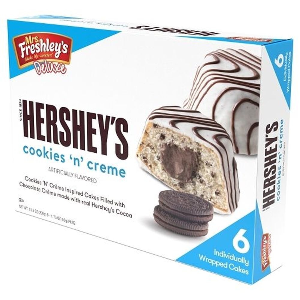 Mrs. Freshleys Cookies and Cream Cakes, 10.5 Ounce -- 8 per case