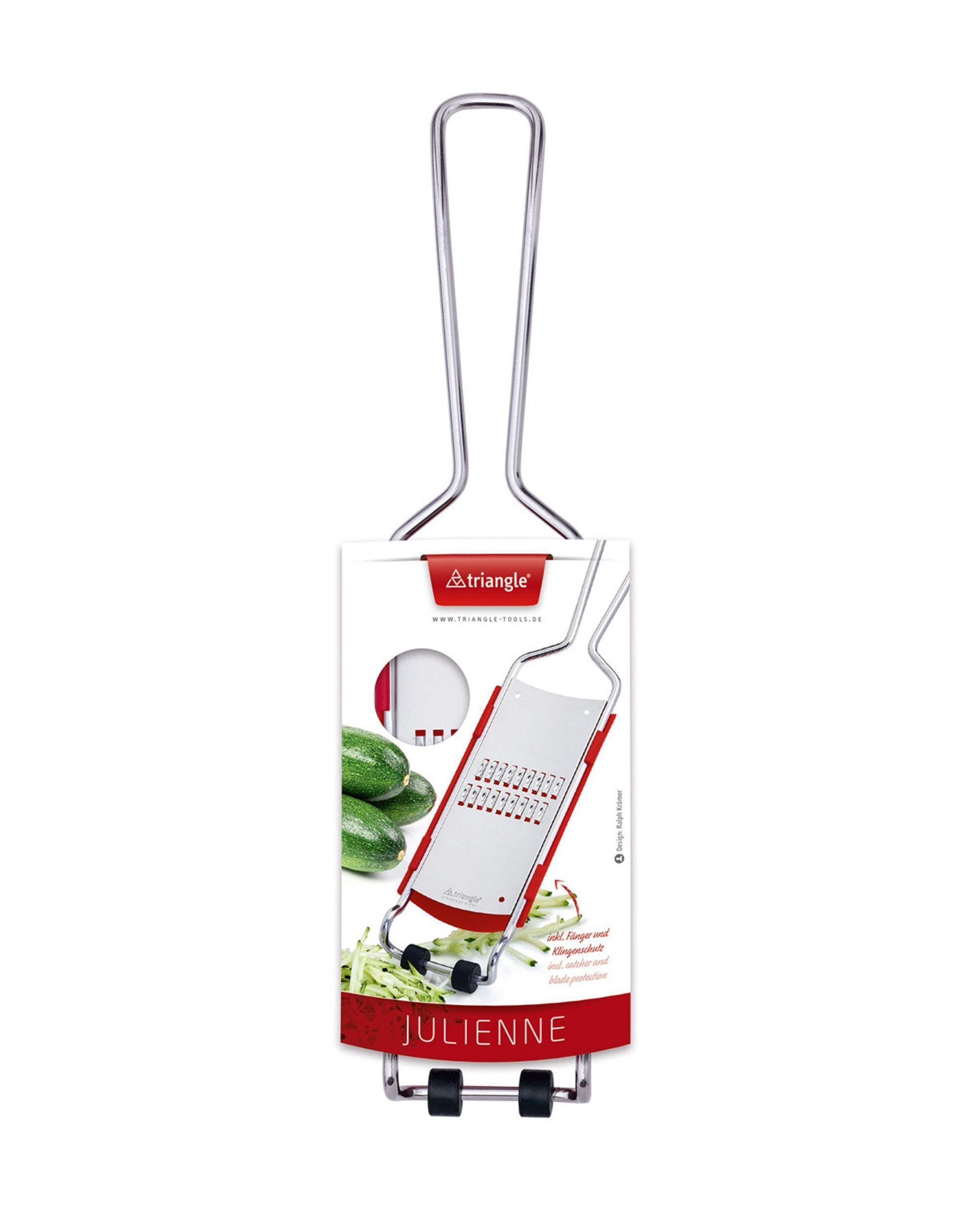 Triangle Harded Stainless Steel Coarse Grater with Catcher, 12.79 x 2.75 x 0.98 inch