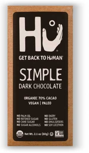 Hu Dark Chocolate Simple Bar, 2.1 Ounce -- 24 per case