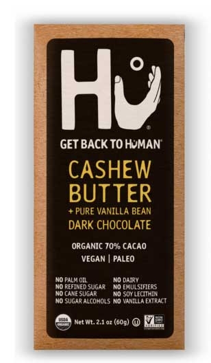 Hu Dark Chocolate Cashew Butter Plus Vanilla Bean Bar, 2.1 Ounce -- 24 per case
