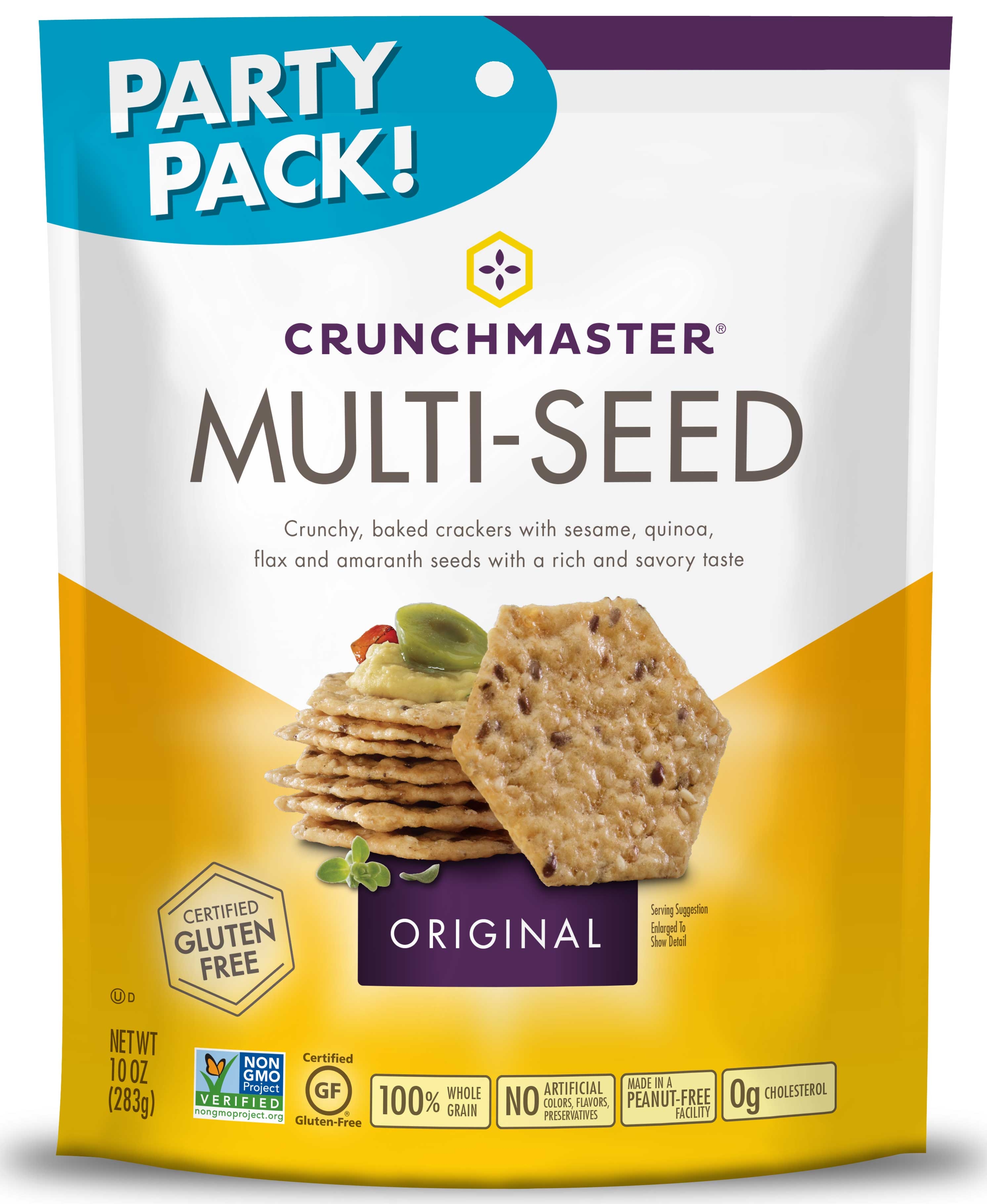 Crunchmaster Original Multi Seed Crunchy Baked Crackers, 10 Ounce -- 12 per case