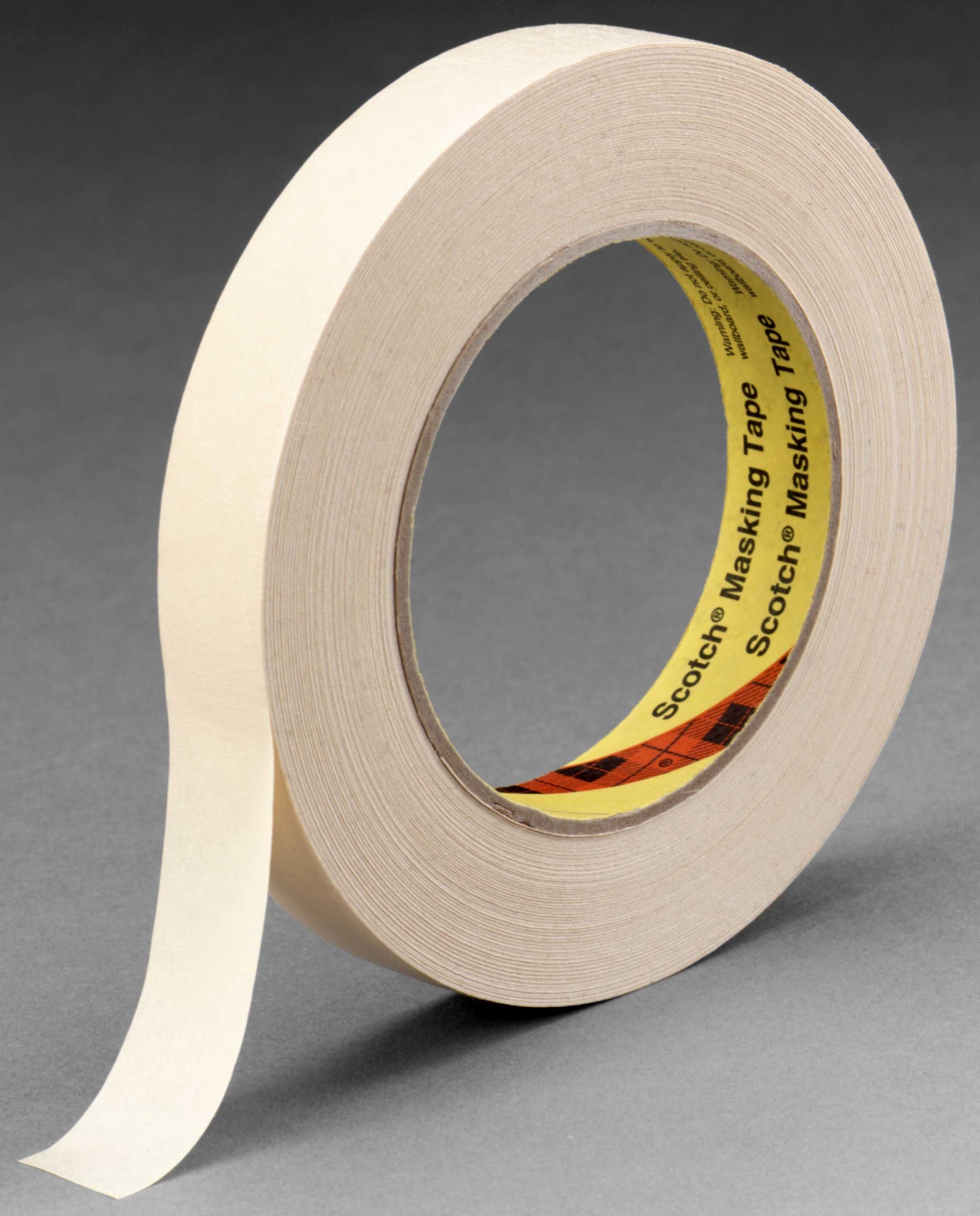 3M Tan High Performance Masking Tape, 12mm x 55m -- 72 per case