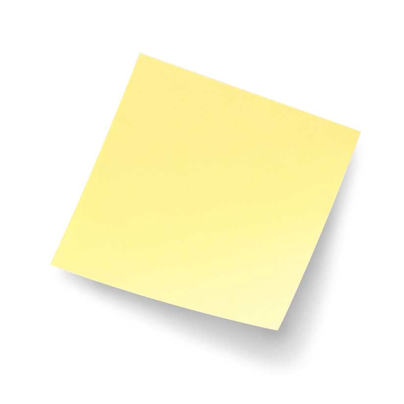 Post it 3 x 3 inch Canary Yellow Notes, 200 sheets per pack -- 48 per case.